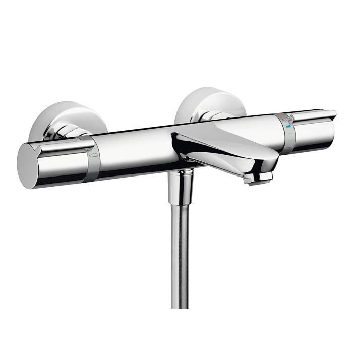 Mitigeur Thermostatique de baignoire - HANSGROHE - Versostat - Gris - 2 trous - Laiton - Chromé