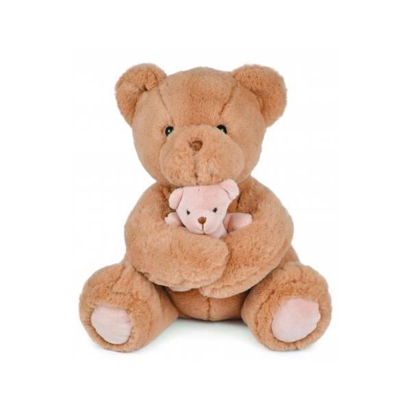 Histoire D Ours Ho2176 Maman Et Bebe Ours Beige 25cm Cdiscount Jeux Jouets