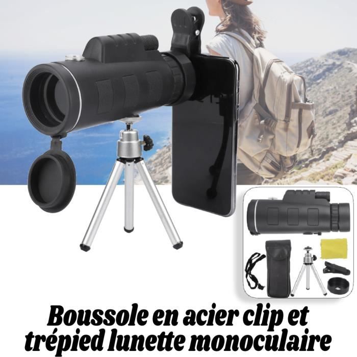 Télescope Portable Zoom 80x - Portée 5000M - 7 Accessoires Inclus - Parfait Pour Chasse Et Observation