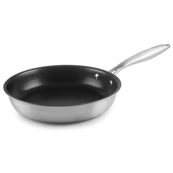 IBILI Triply Poêle Antiadhésive (18 cm) Acier Inoxydable / Aluminium Induction Cdiscount