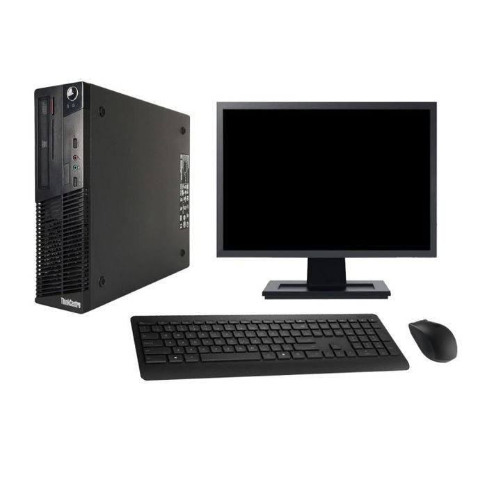 PC Lenovo M73 SFF Ecran 27 Intel i3 4130 RAM 8Go SSD 120Go Windows 10 Wifi