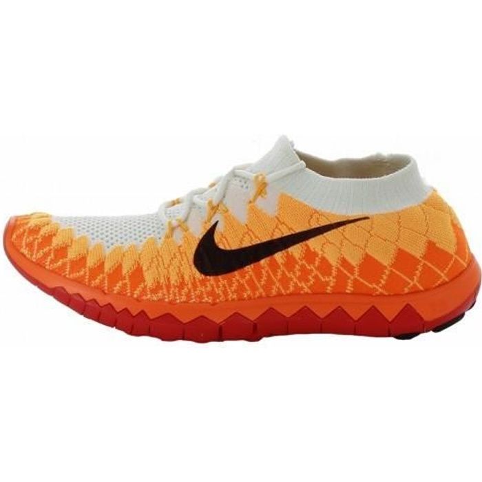 nike free flyknit orange