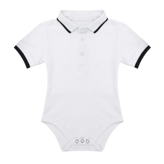 Polo Chemisier Barboteuse Bebe Garcon Gentleman Body Bapteme Romper Naissance T Shirt Photographie Anniversaire Cadeau 6 24 Mois Blanc Cdiscount Pret A Porter