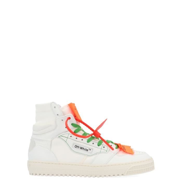 off white basket femme