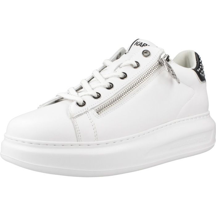 Karl Lagerfeld Sport > Zapatillas Mujer Modèle Chaussure Karl Lagerfeld Modèle Kapri Stud Zip Lo Lace - Coleur Blanc
