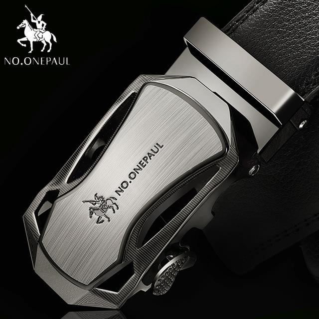 Ceinture Noire Sans Boucle Pour Homme - 2,4 Cm De Large, Longueur 100-120 Cm, à Utiliser Avec Boucle Automatique