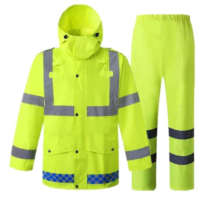 Professionnel Adulte Moto Imperméable Imperméable Bande Réfléchissante  Femmes Vêtements De Pluie Hommes Travail En Plein Air Manteau De Pluie Cape  Couverture À Capuche Du 40,64 €