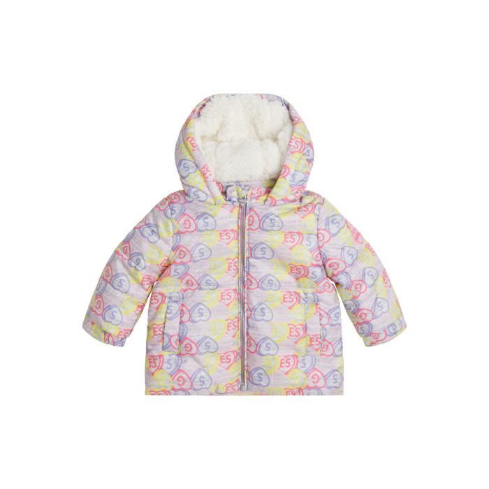 Doudoune ?� capuche imprim?�e b?�b?� Guess - captured heart mois Captured heart - Cdiscount Pr??t-?� 