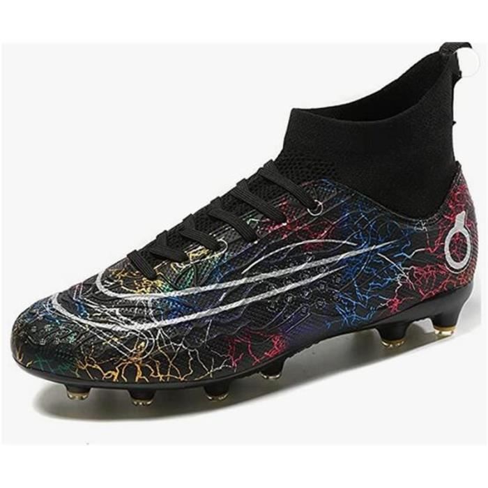 Chaussures De Football Professionnelles - Crampons Caoutchouc - Tige Synthétique - Pour Terrain Naturel
