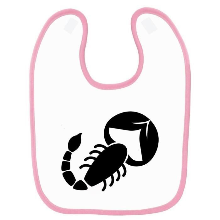 Bavoir Bebe Signe Astrologique Scorpion Simple Rose Cdiscount Puericulture Eveil Bebe