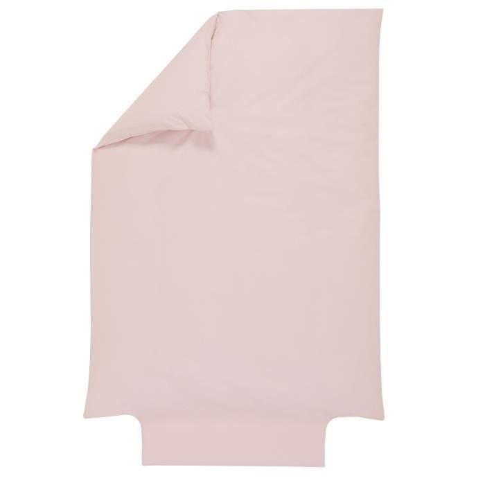 P Tit Basile Housse De Couette Bebe 100 Coton Bio 57 Fils Certifie Oeko Tex 80 X1 Cm Coloris Rose Petale Cdiscount Maison