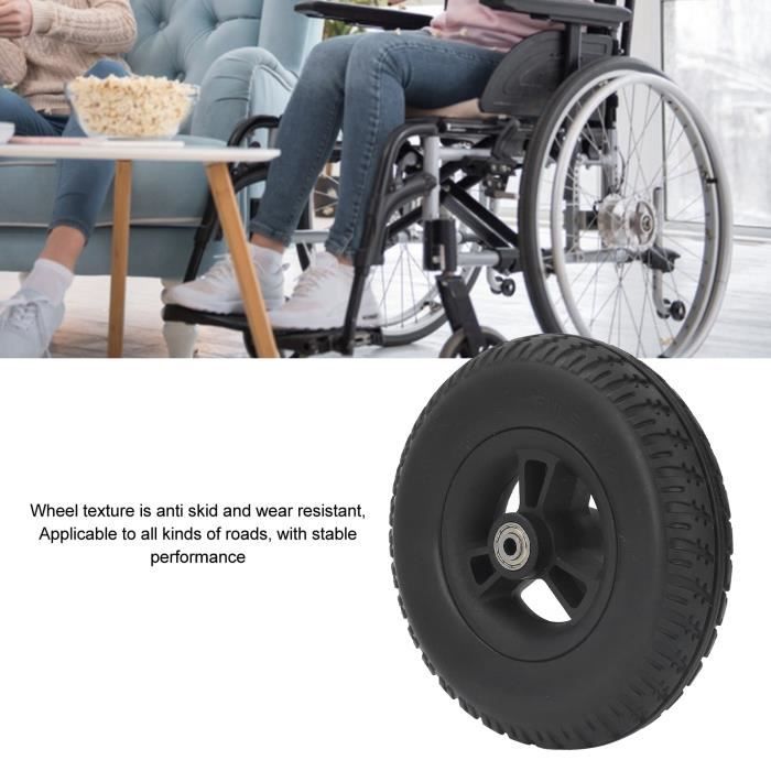 Roue avant de remplacement de fauteuil roulant de 6 pouces, paquet de 2