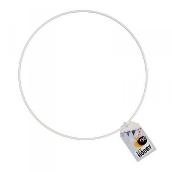 Cercle attraperêve, métal, blanc, 25 cm Cdiscount Maison