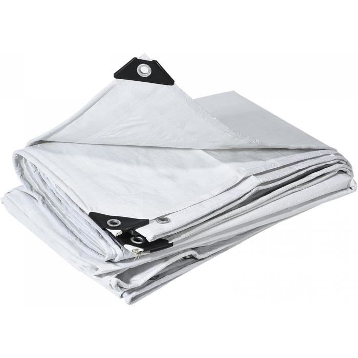 Bâche Polyéthylène 180g/m² - Imperméable, Résistante UV Pour Jardin, Camping, 2x3m