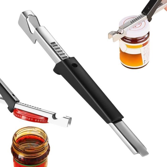 Ouvre-bocaux Réglable 3 En 1 Pour Arthrite Et Mains Faibles - Acier Inoxydable, Adapté Aux Couvercles De 2 à 10 Cm - 7