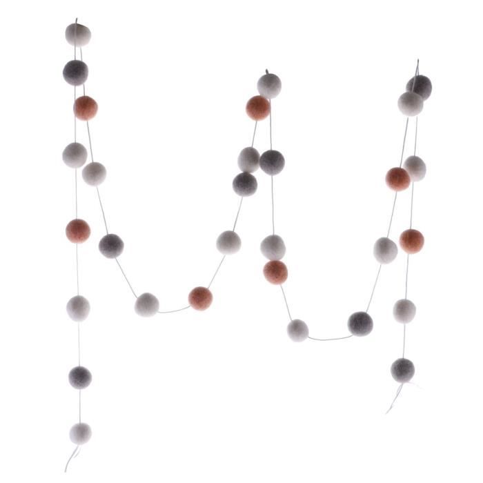 Banderole Boule Laine Feutre Guirlande Suspendu Deco Lit De Bebe Chambre Enfant Gris Blanc Orange Blanc Orange d124 Cdiscount Maison