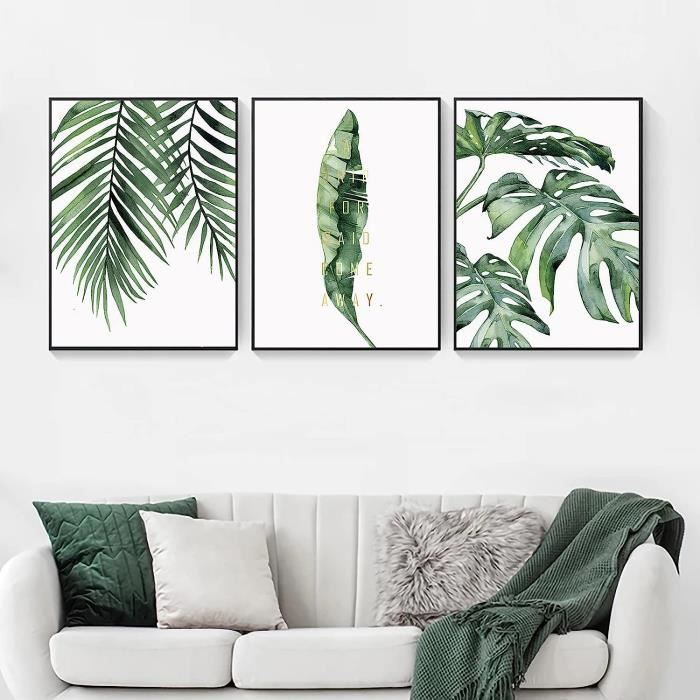 Lot De 3 Posters Toile 30x40cm - Déco Murale Moderne Pour Salon, Chambre, Bureau - Sans Cadre