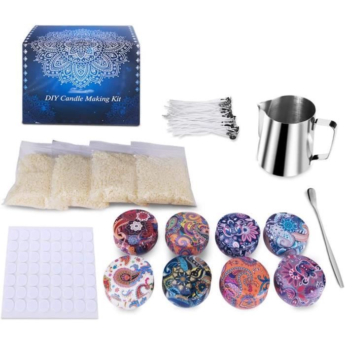 Kit De Fabrication De Bougies Géantes - Lot De 2 Kits Complets - Tout Inclus Pour Créer Ses Bougies - Neuf - Marque Mesi Colorz