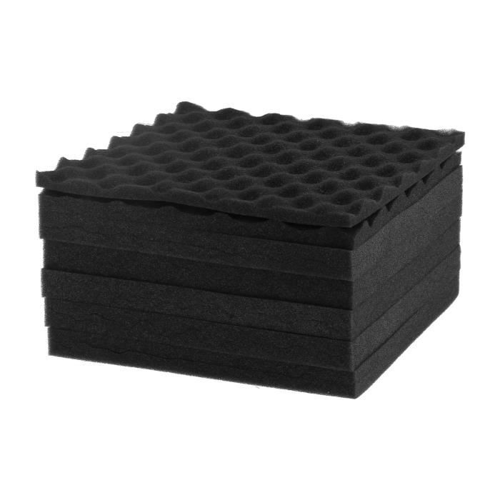 Paquet de 24 Panneaux de Mousse Insonorisants Auto-AdhéSifs, Mousse Paquet de 24 Panneaux de Mousse Insonorisants Auto-AdhéSifs, Mousse
