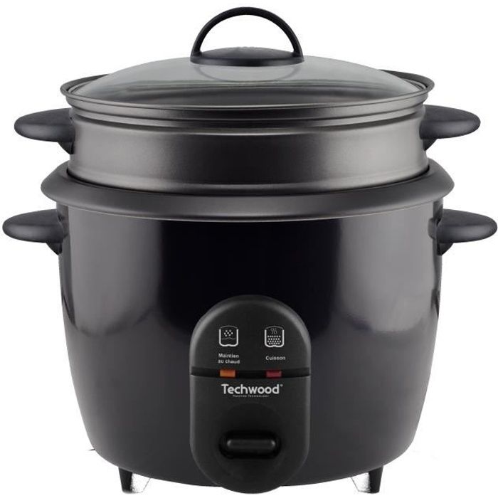 TECHWOOD Cuiseur à riz - TCRV-1826 - 1,8 L - Cuisson vapeur - Noir -  Cdiscount Electroménager