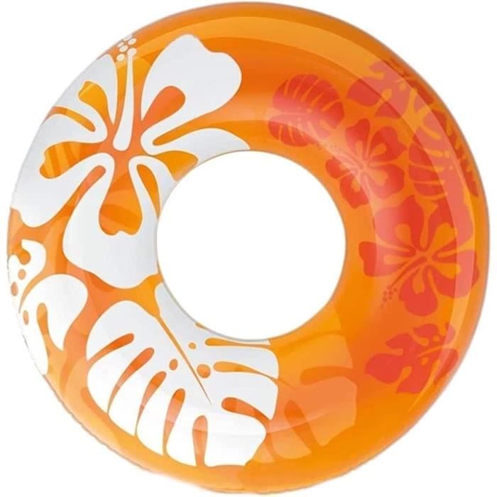 Bouée Donut Gonflable 90cm - Pour Piscine Et Plage, Adulte, Design Fun Et Coloré
