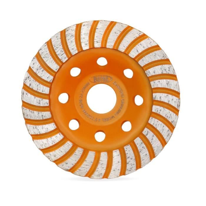 Meule Boisseau Diamant 100mm 180# Pour Métal Carbure - Disque Meulage Akozon