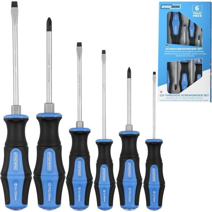 Set De 6 Tournevis De Précision Métalliques Toolland