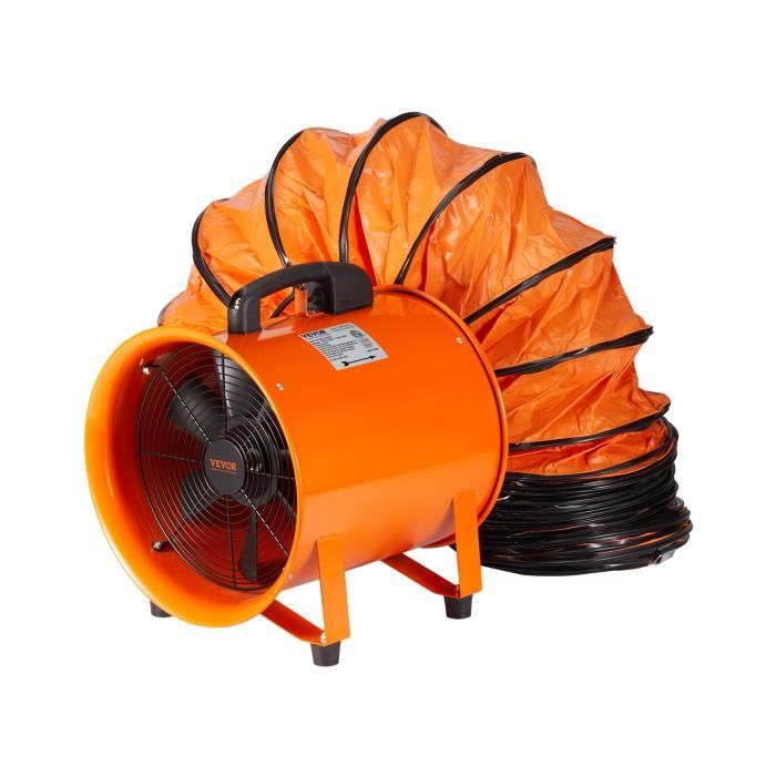 VEVOR 3048mm Ventilateur Industriel Extracteur Conduit Aérateur dAir Tuyau 5m - Vevor