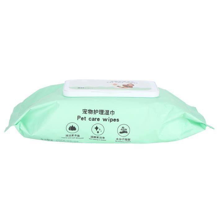 Meilleurs prix pour VGEBY Lingettes pour animaux de compagnie Lingettes Nettoyantes Chiens Lingettes de Toilettage Désodorisantes animalerie brossage