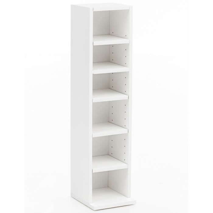 Étagère - WOHNLING - Blanc - Bois - 21 x 91 x 25 5 cm Étagère - WOHNLING - Blanc - Bois - 21 x 91 x 25 5 cm