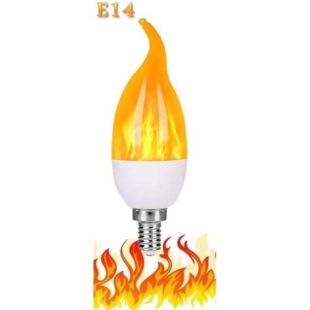 Ampoule,E14 B 3 Modes 7WLampe à bougie LED Fire Light, E14, Inda B22 — free download