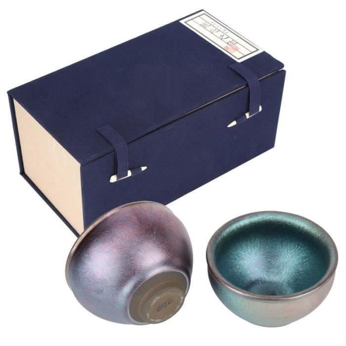 Tasse à Thé Chinoise En Céramique Bleu Et Blanc 500 Ml Avec Couvercle - Pour Feuilles En Vrac Au Bureau Ou à La Maison