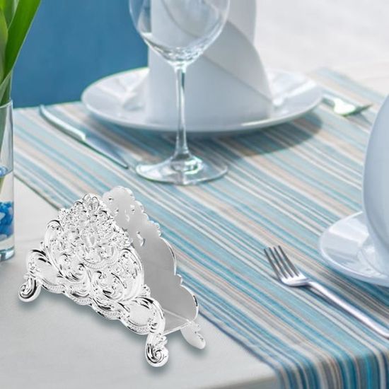 Porte-Serviettes En Papier Carré Élégant En Alliage D'Aluminium - Distributeur De Table Décoratif Pour Cuisine Et Hôtel (Gold/Silver)