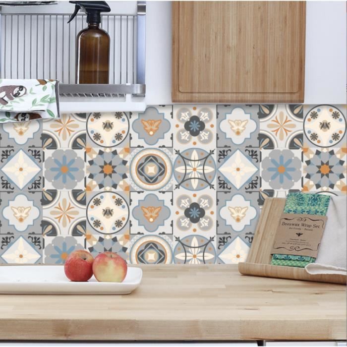 Autocollant Carrelage Sticker Mural Carrelage Adhésif Cuisine Salle