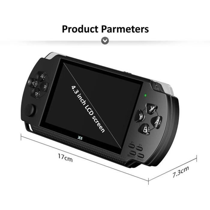 Garosa Console de jeu X9 Mini console de jeu vidéo portative à écran Garosa Console de jeu X9 Mini console de jeu vidéo portative à écran