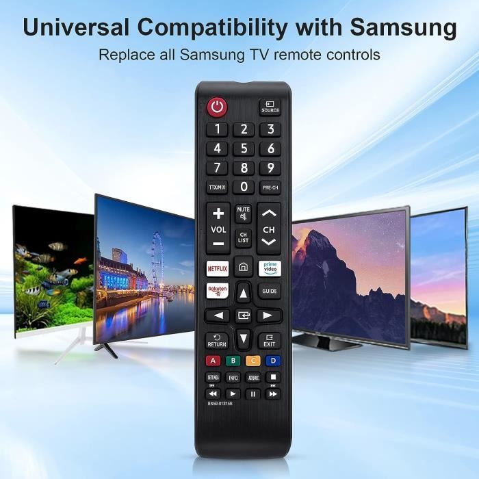 Télécommande universelle pour tous les Samsung Smart TV Replacement  Télécommande pour Samsung Control pour Samsung LCD LED UHD QLED Series TV
