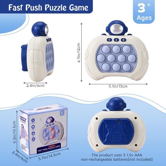 Machine de jeu de puzzle avec bouton de décompression, jouet sensoriel pour  la détente, jeu d'entraînement de réactivité. - Cdiscount Jeux - Jouets