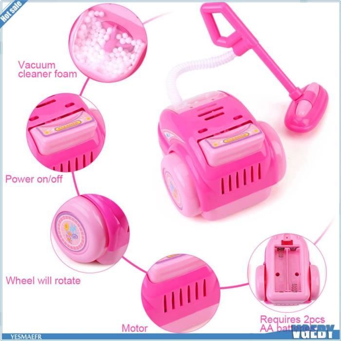 Aspirateur Jouet Interactif – Set De Nettoyage Pour Enfant – Fonctionnel, Éducatif – Jeu De Rôle Dès 3 Ans