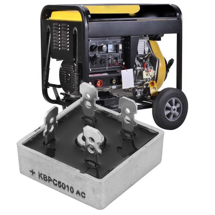 Redresseur De Pont Monophasé KBPC 50A Max - Boîtier Métal - Pour Courant Continu 12V - 4 Broches