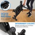Mini Vélo d'appartement - Capital Sports Crius Bluetooth - Résistance à 8 niveaux - entraînement à domicile - Noir-2