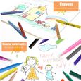 Malette dessin Enfant 104 pièces kit dessin Enfant Sets de dessin Mallette 
Coloriage Marqueur Crayon Aquarelle Cadeaux Enfants-2