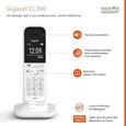 GIGASET Téléphone Fixe CL390 Blanc-2