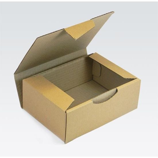 Lot de 5 Bo/îtes postales brunes 200x140x75 mm