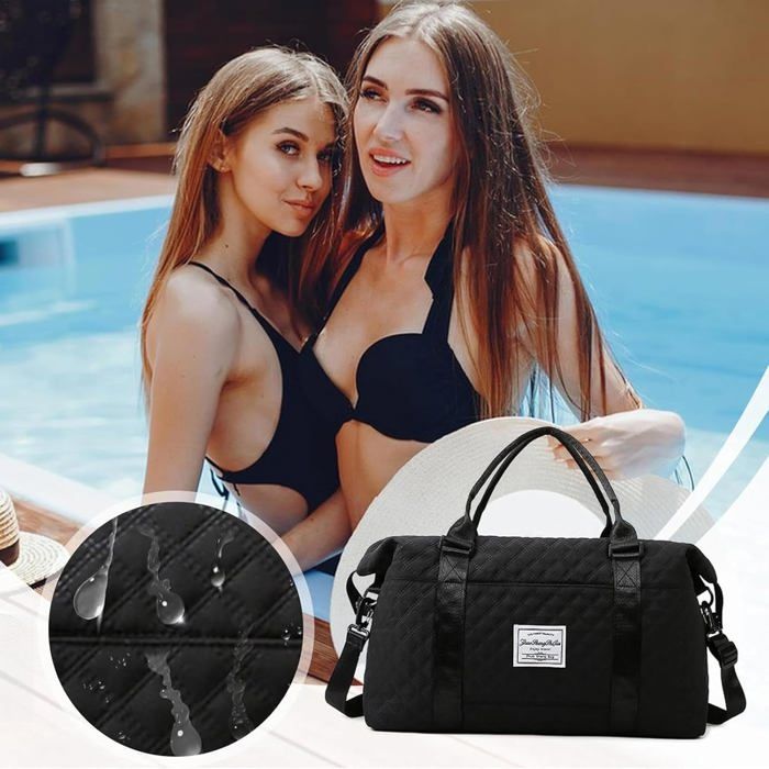 Sac De Sport, 35L Sac De Voyage Femme Sac Voyage avec Compartiment à Chaussures Et Poches Humides Imperméables, Sacs De Sport,Bleu Bleu - Sport