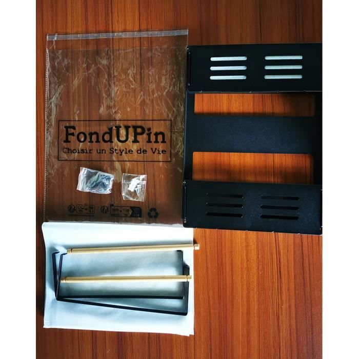 SweetSage Lot De 2 étagères à épices Magnétiques Pour Réfrigérateur, Support Mural En Bois Avec Tubes De Rangement Et étiquettes Pour Armoire De Cuisine Ou Porte De Garde-manger (2, Marron Foncé