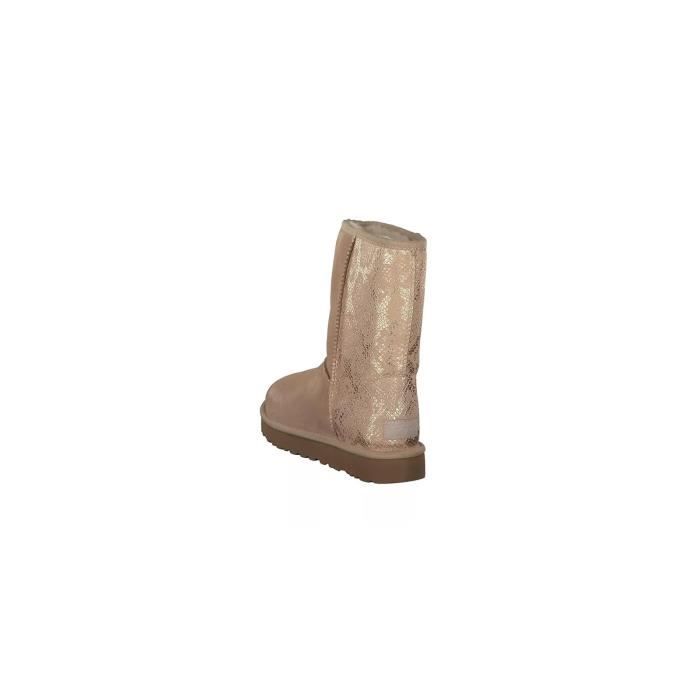 Classic short metallic snake boot 2025