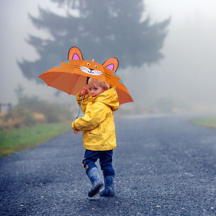 Decalsweet Parapluie Enfant Avec 3D, Coupe-vent Et Durable