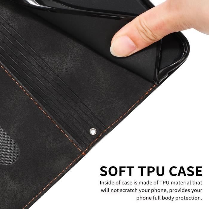 Custodia Portafoglio Per Honor Magic 5 Lite: Pelle PU Rossa Con Chiusura Magnetica, 5 Slot Carte E Funzione Stand