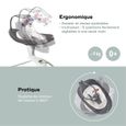 Babymoov Balancelle bébé électrique Swoon Motion, Assise à 360°, Zinc-3