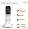 GIGASET Téléphone Fixe CL390 Blanc-3